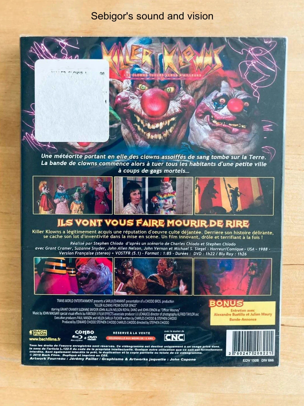 Coffret Blu-ray DVD Killer Klowns from outer Space edición coleccionista. – photo 2